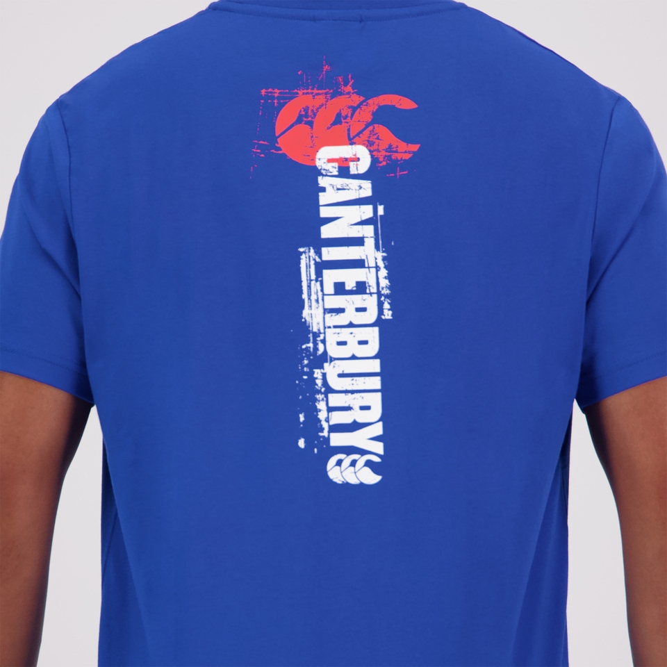 MENS FUNDAMENTALS BACK PRINT T-SHIRT BLUE