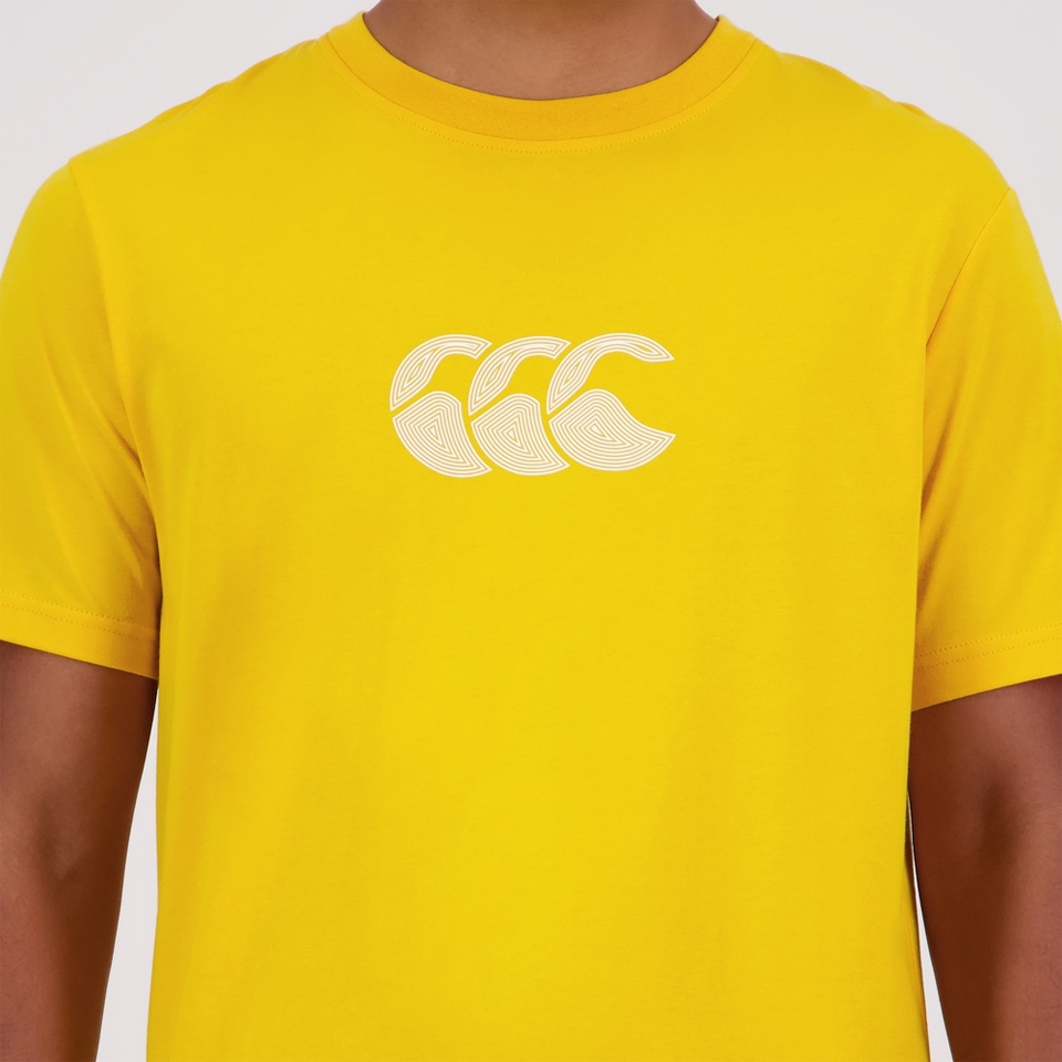 MENS FUNDAMENTALS RADIAL T-SHIRT YELLOW