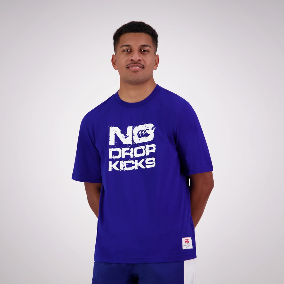 MENS LEGENDS NO DROP KICKS T-SHIRT BLUE