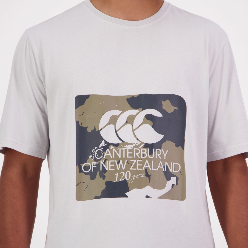 Canterbury of New Zealand M FORCE SS T-SHIRT GRAY VIOLET
