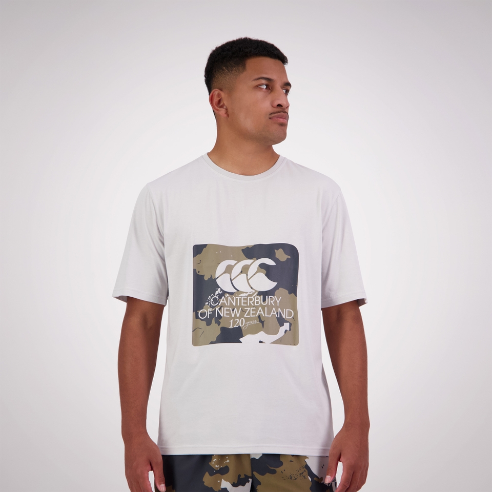 Canterbury of New Zealand M FORCE SS T-SHIRT GRAY VIOLET