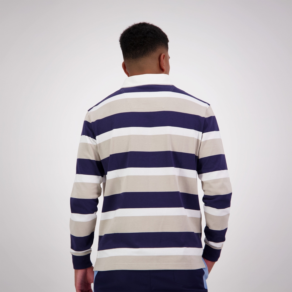 MENS YARN DYE RUGBY SILVER LINING