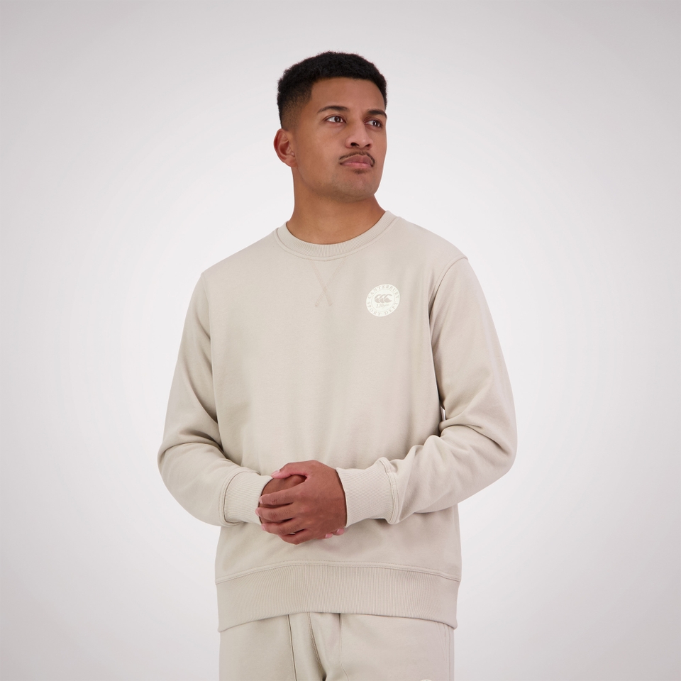 Canterbury of New Zealand M SPORT DEPT. CREW SWEAT SILVER LIN
