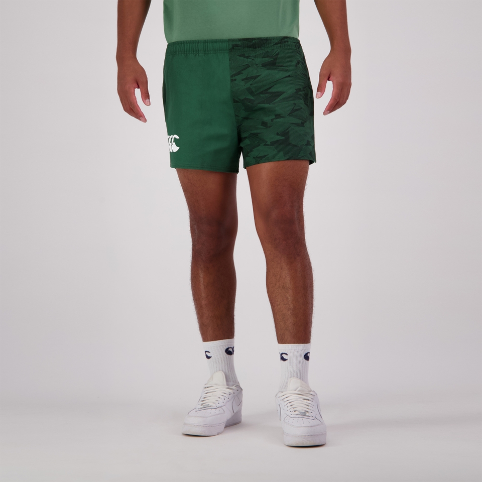 MENS FUNDAMENTALS CAMO HARLEQUIN SHORT GREEN