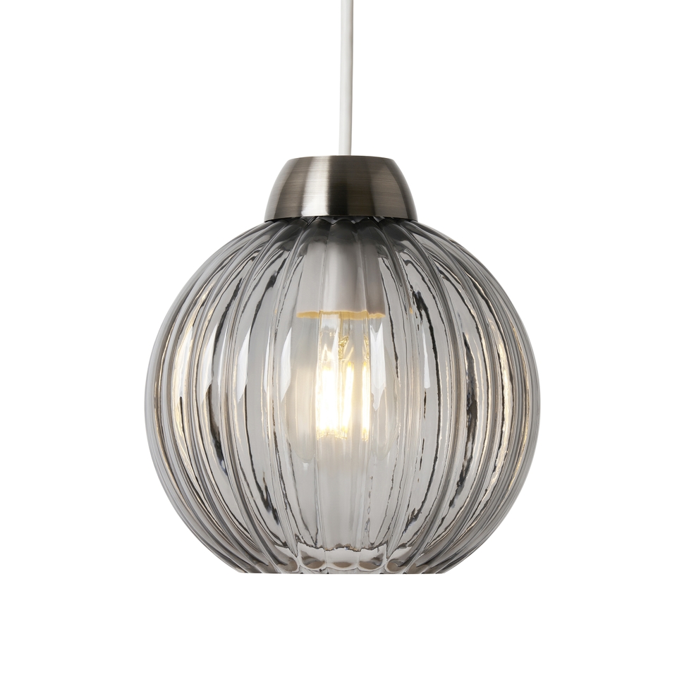 Izzy Small Pendant Easy Fit Lamp Shade - Smoked