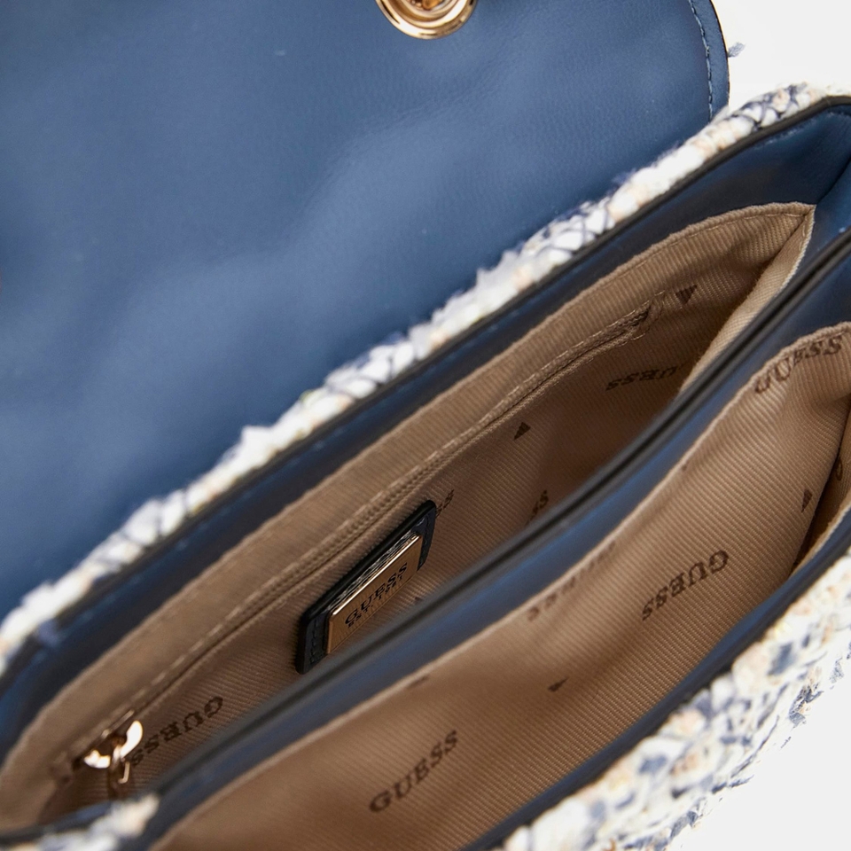 Guess Giully Tweed Crossbody Bag