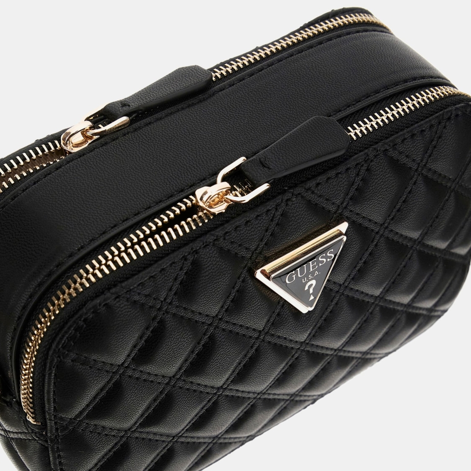 Quilted leather camera bag hotsell