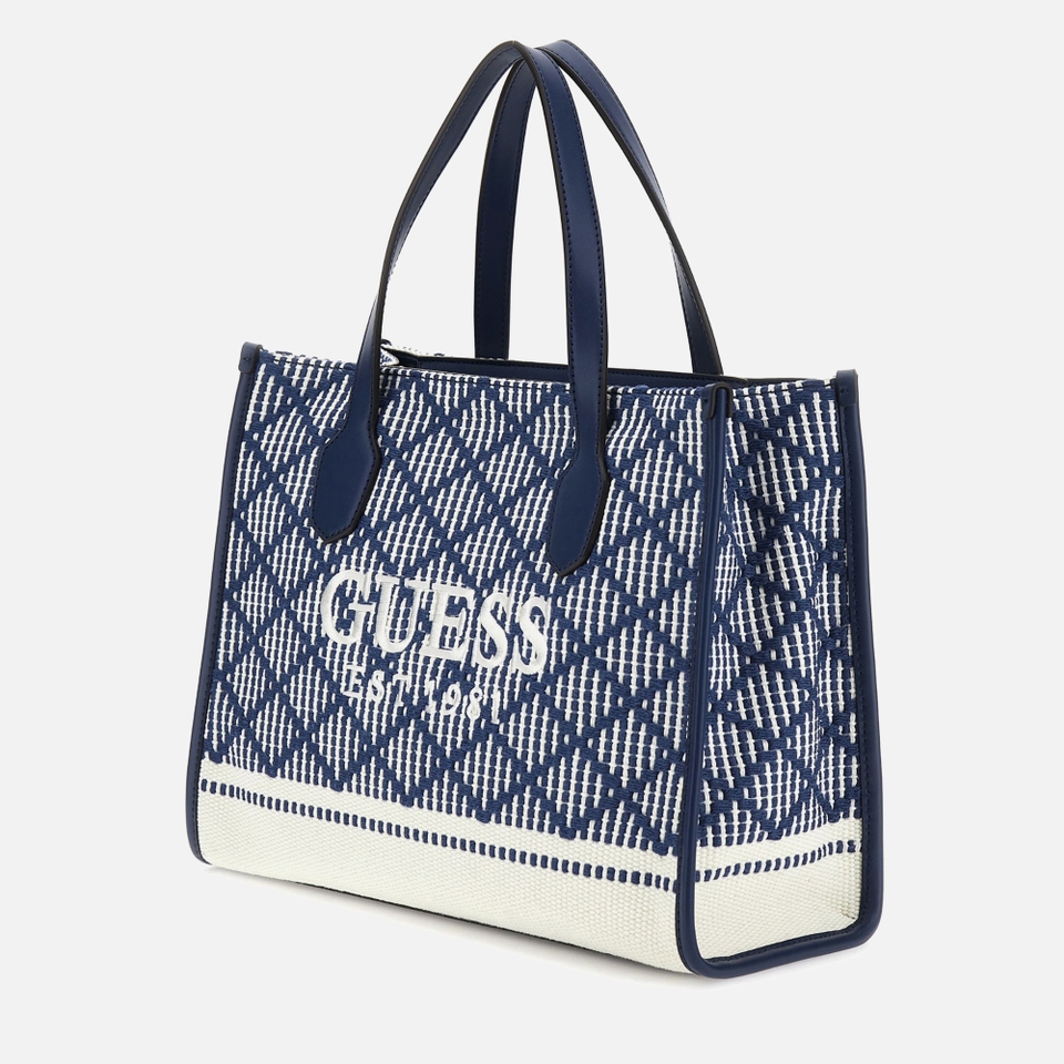 Guess Silvana Mini Woven Tote Bag