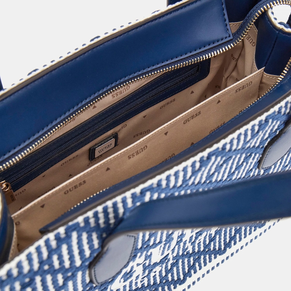 Guess Silvana Mini Woven Tote Bag