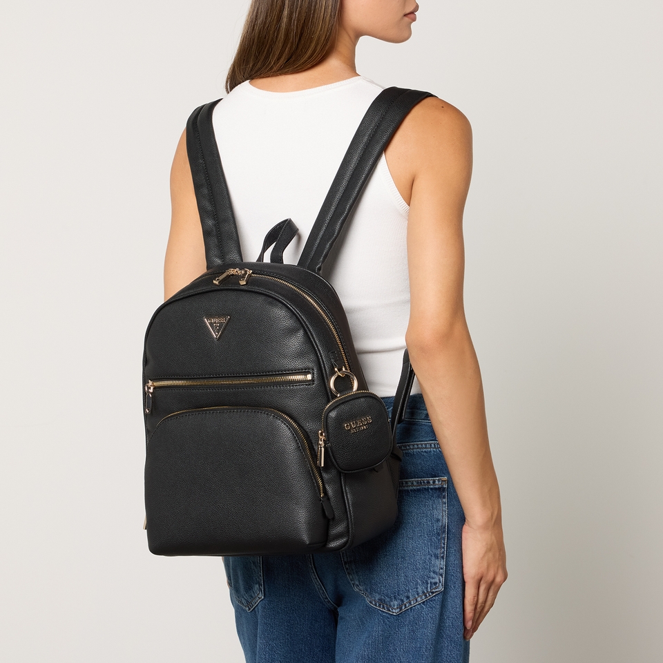 Guess Powerplay Grained Effect Faux Leather Backpack