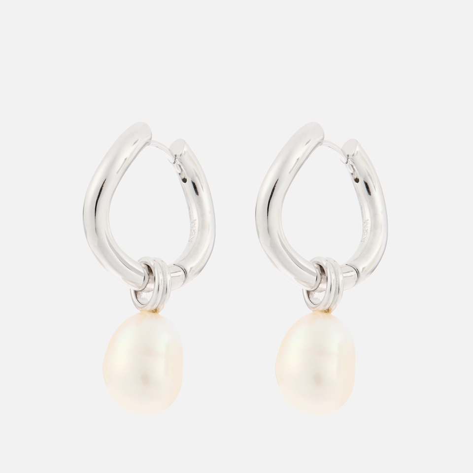 Astrid & Miyu Serenity Sterling Silver Hoop Earrings