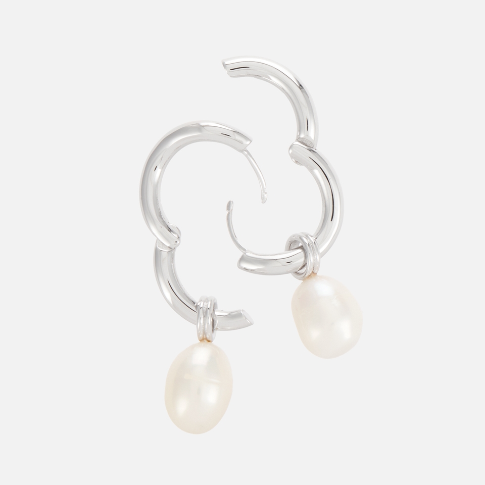 Astrid & Miyu Serenity Sterling Silver Hoop Earrings