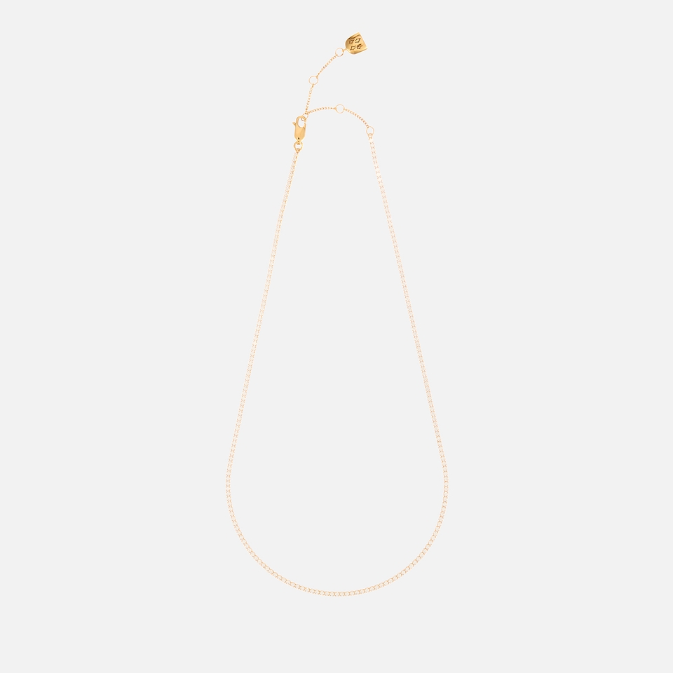 Astrid & Miyu Gold-Plated Tennis Necklace