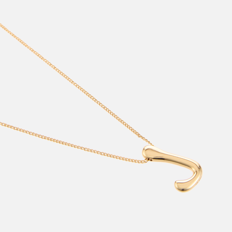 Astrid & Miyu Initial Bold 18K Gold-Plated Necklace