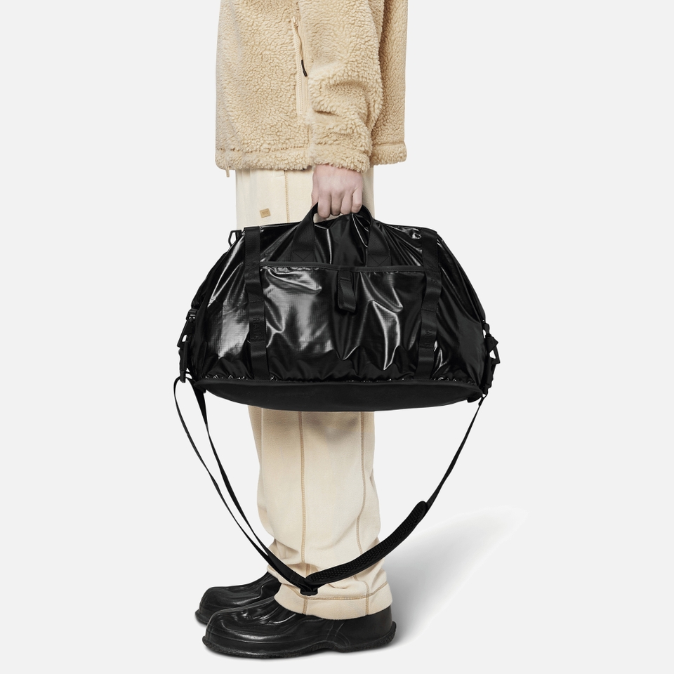 RAINS Sibu Coated Faux Patent Weekend Bag
