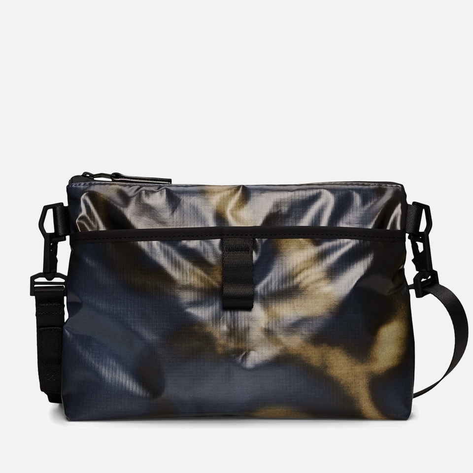 RAINS Sibu Coated Patent-Shell Musette Bag