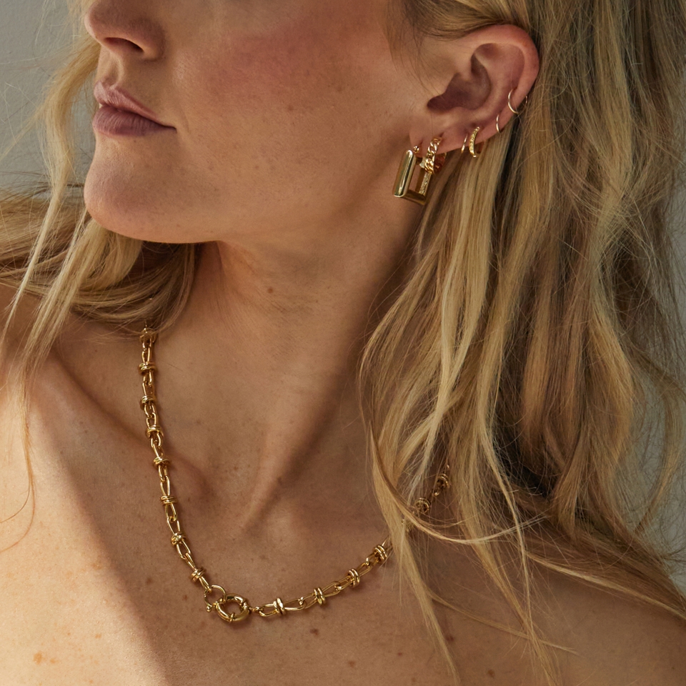 Daisy London X Polly Sayer Gold-Plated Knot Necklace
