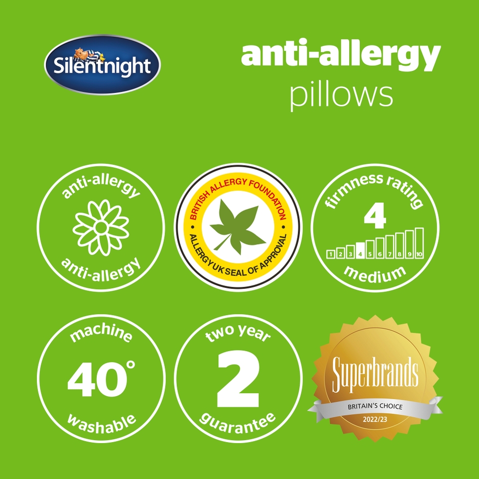 Silentnight anti allergy pillow deals