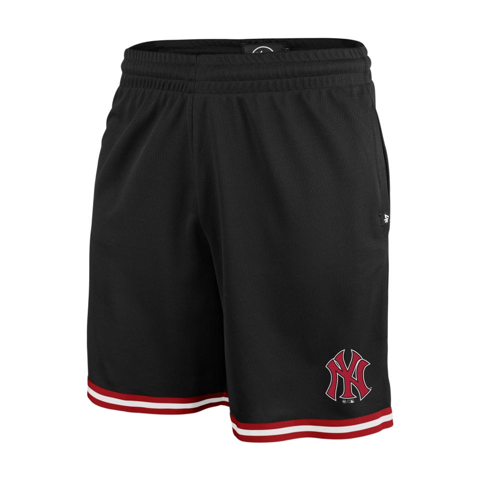 New York Yankees '47 Back Court GRAFTON Shorts - Jet Black/Red