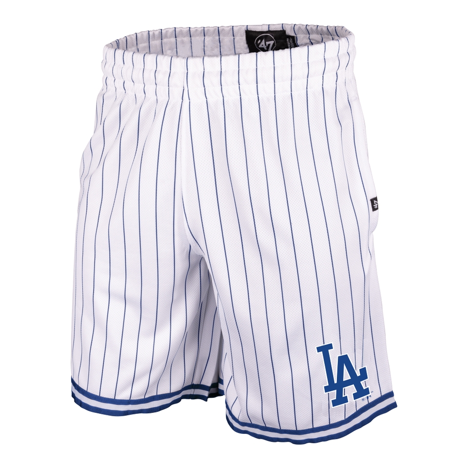 Los Angeles Dodgers '47 Pinstripe GRAFTON Shorts - White Wash