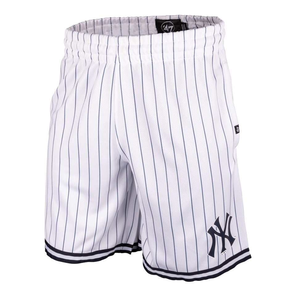 New York Yankees '47 Pinstripe GRAFTON Shorts - White Wash