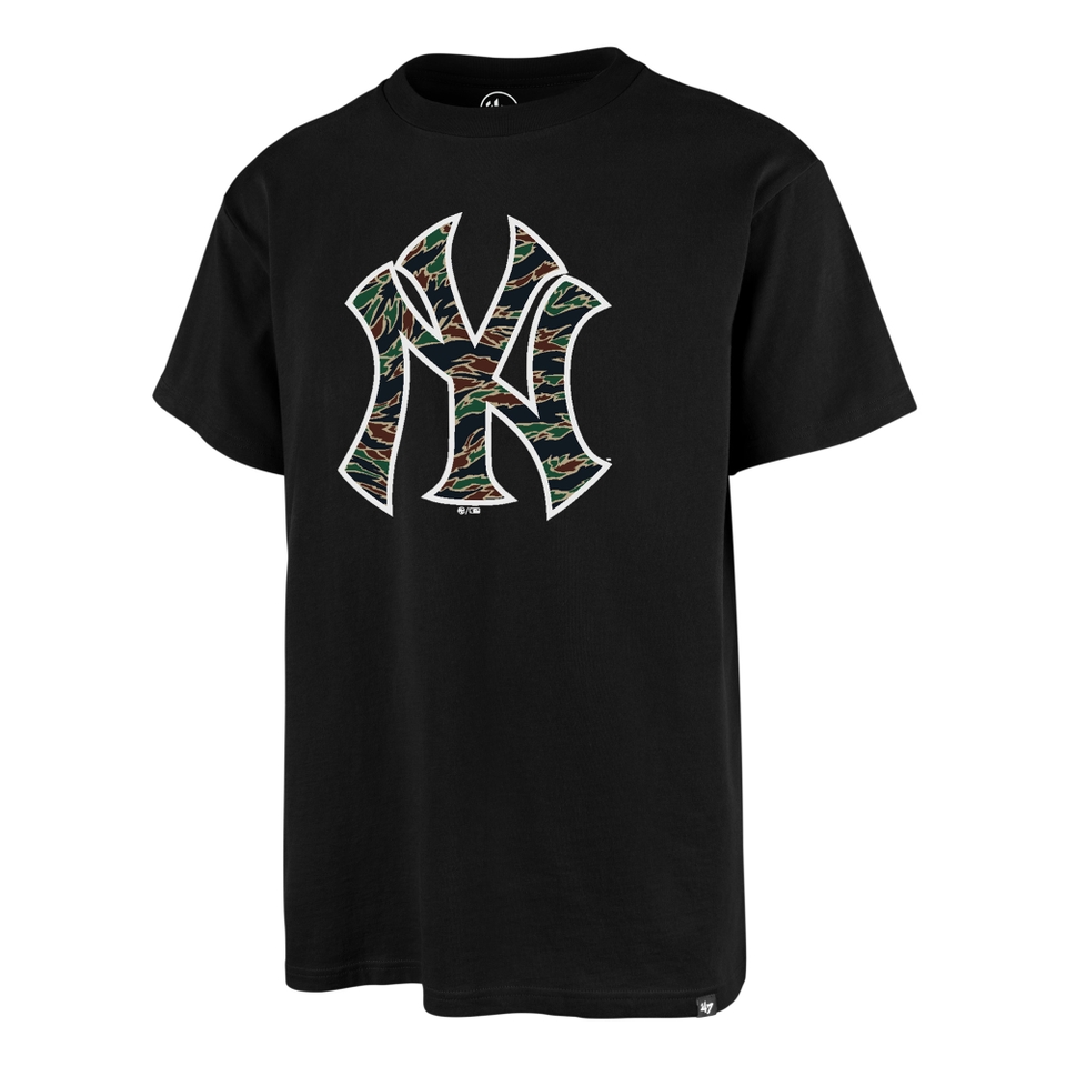 New York Yankees '47 Camo ECHO Tee - Jet Black