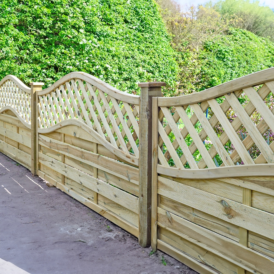 Elite Meloir Pressure Treated Fence Panel - 0.9m