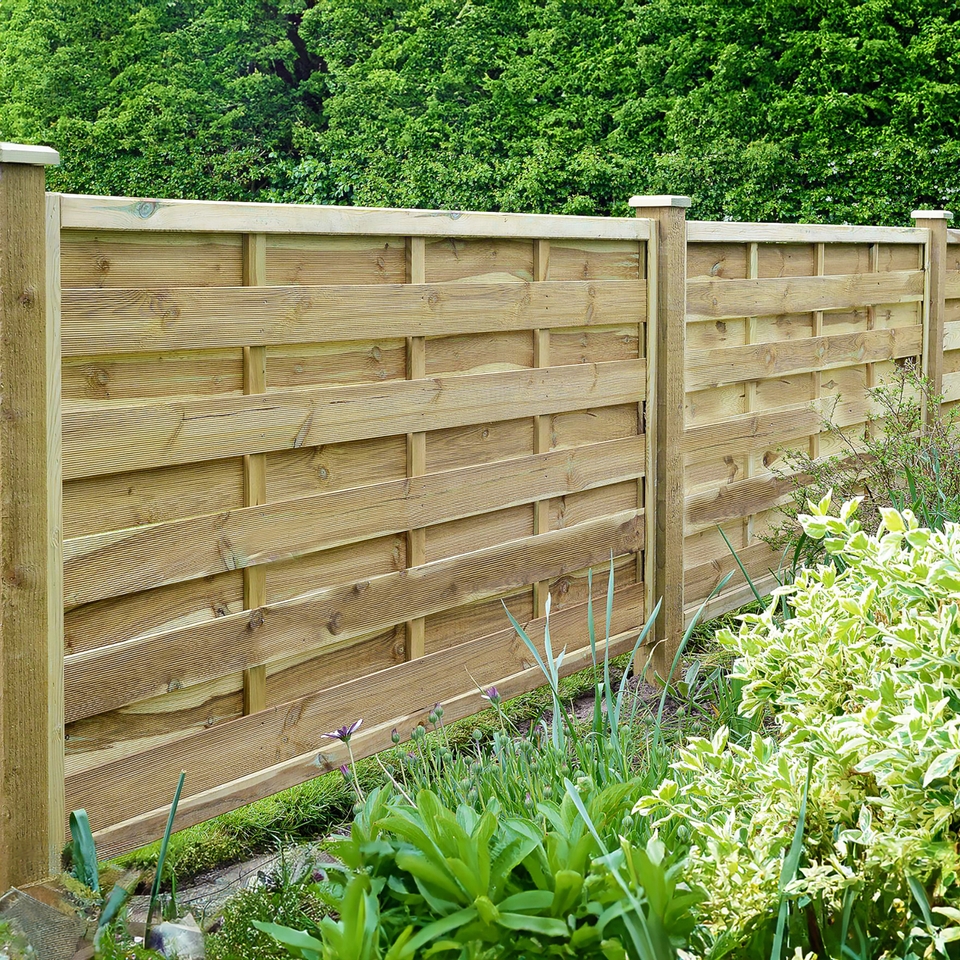 Elite Esprit Square Pressure Treated Fence Panel - 0.9m