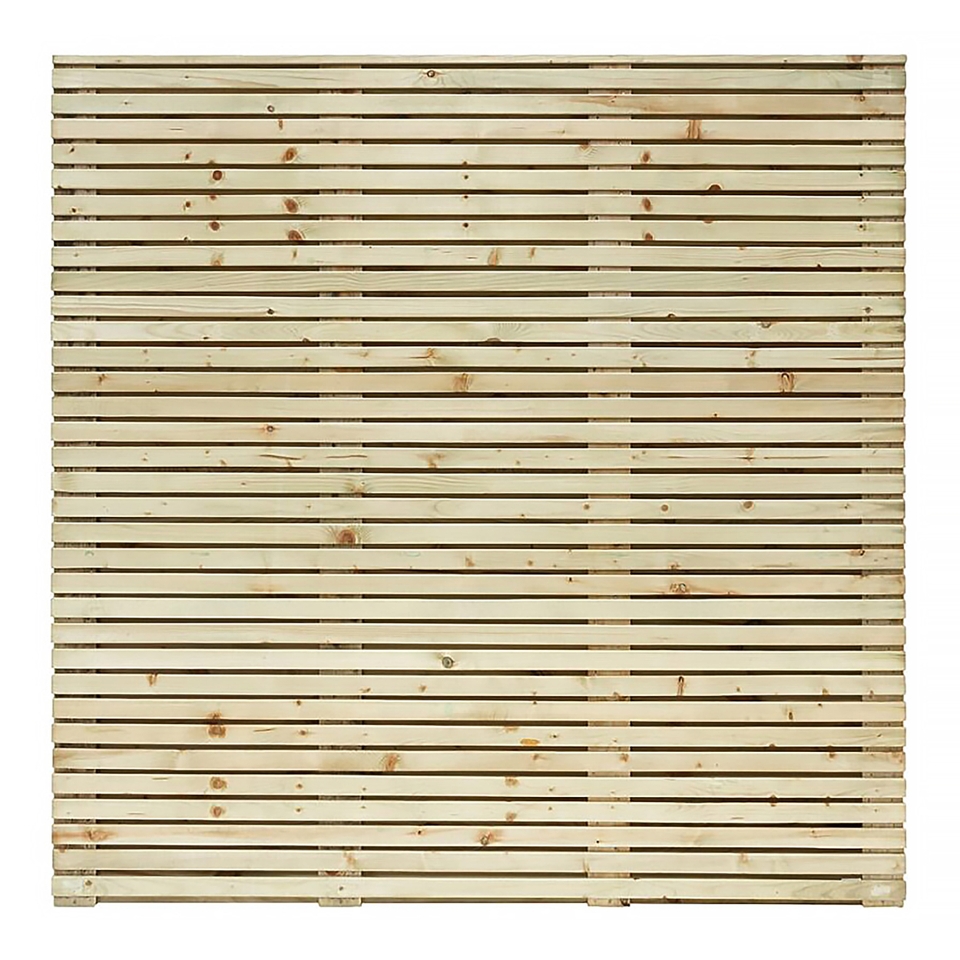 Contemporary Pressure Treated Fence Panel - 1.79m x 1.79m