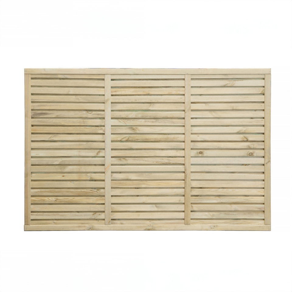 Contemporary Vogue Pressure Treated Fence Panel - 1.2 x 1.8m