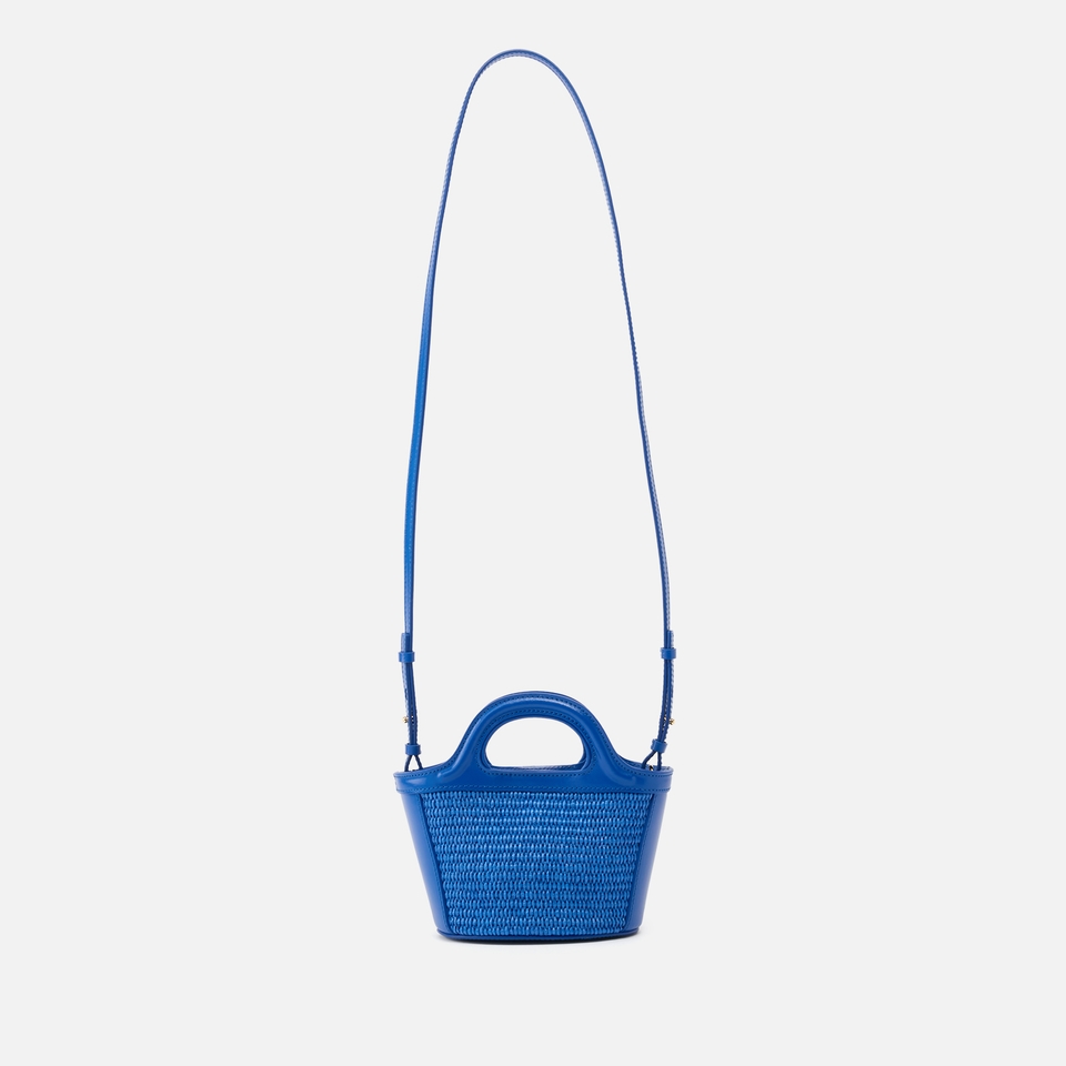 Marni Tropicalia Micro Faux Raffia and Leather Bag