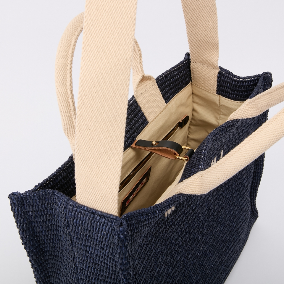 Marni Small Basket Woven Tote Bag