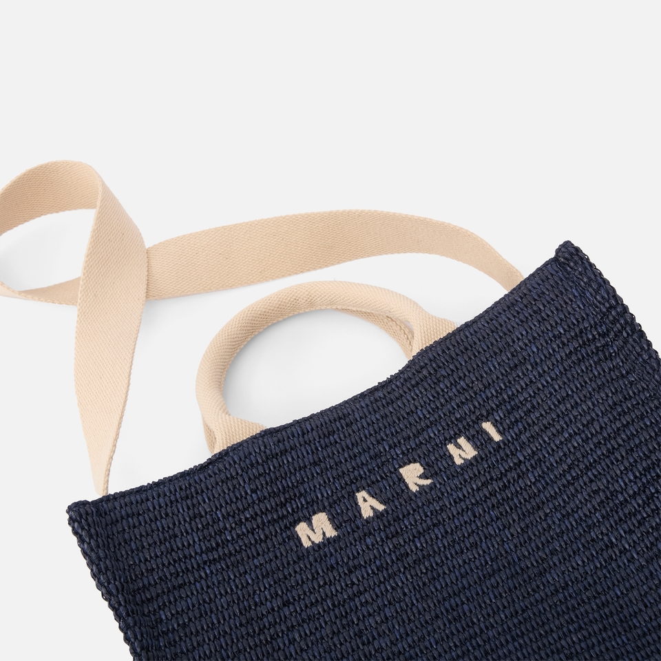 Marni Small Basket Woven Tote Bag
