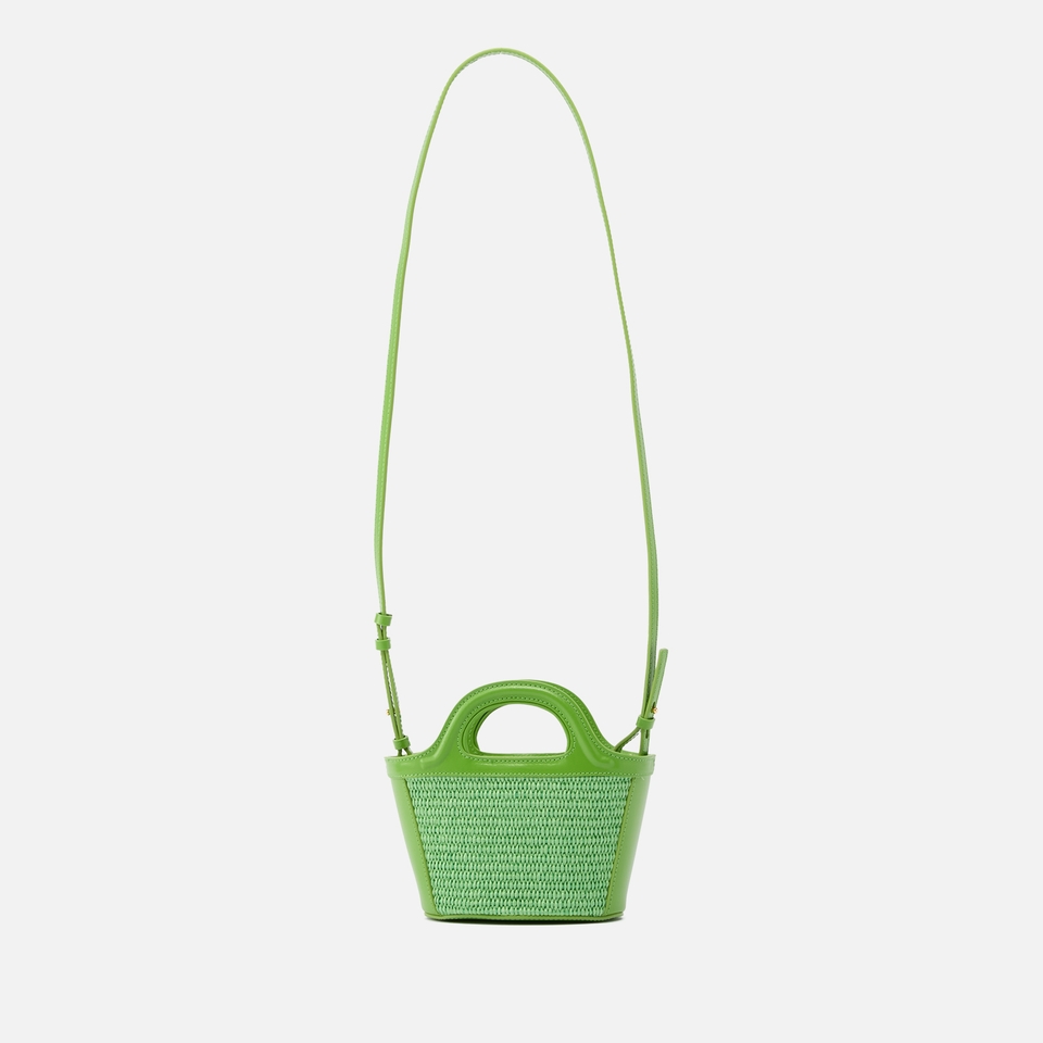 Marni Tropicalia Micro Faux Raffia and Leather Bag