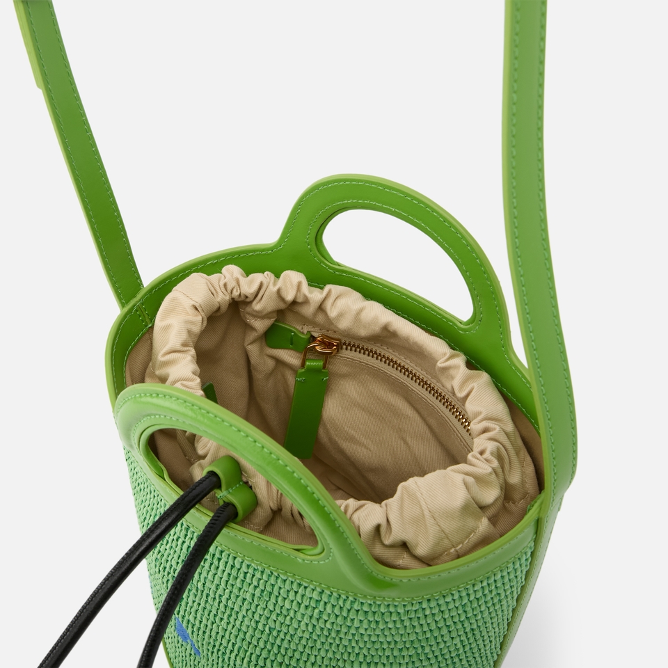 Marni Tropicalia Woven Mini Bucket Bag