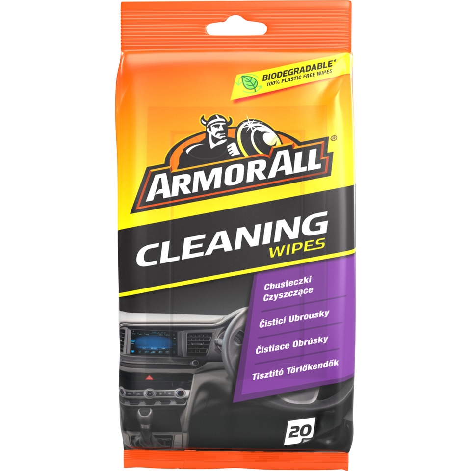 Armor All All Round Flow Car Interior Wipes - Pack of 20