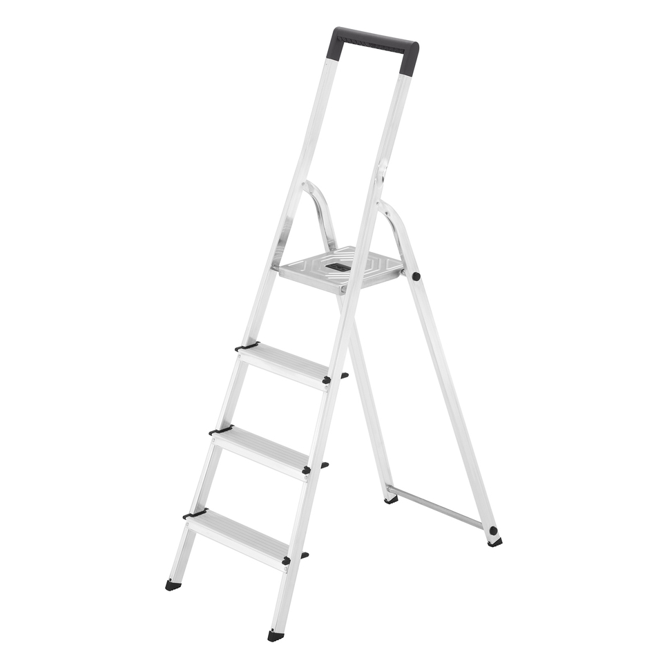 Hailo L40 Aluminium Step Ladder - 4 Tread