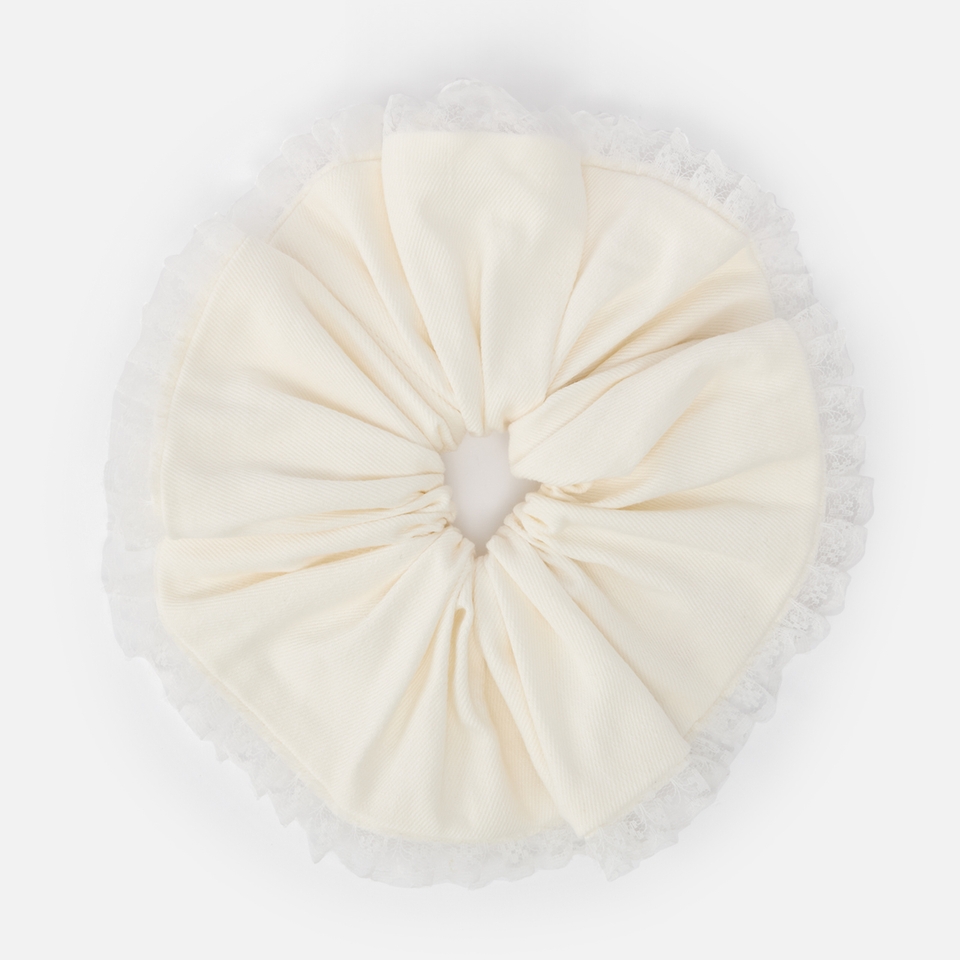 Sister Jane Lucky Cotton-Blend Twill Scrunchie