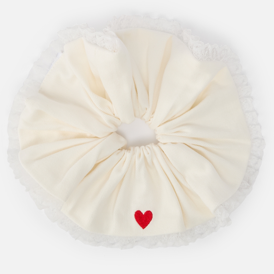 Sister Jane Lucky Cotton-Blend Twill Scrunchie