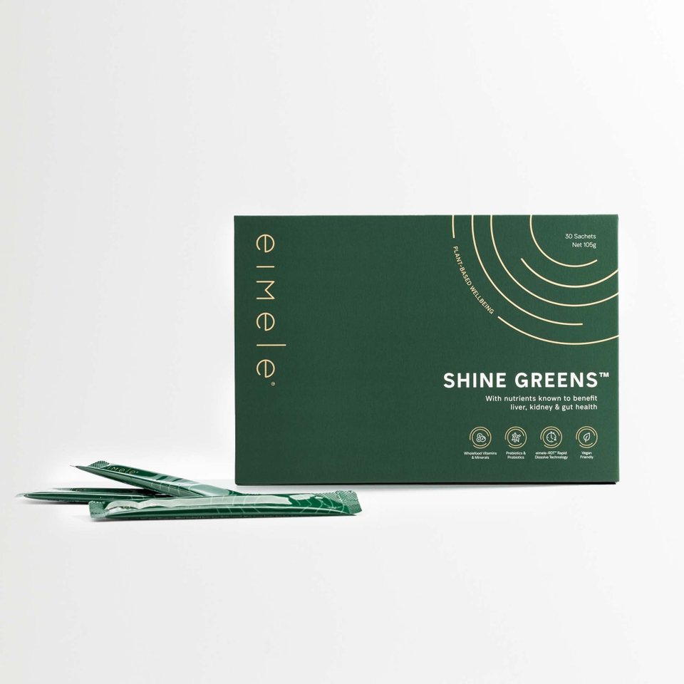 shine greens. travel pack.