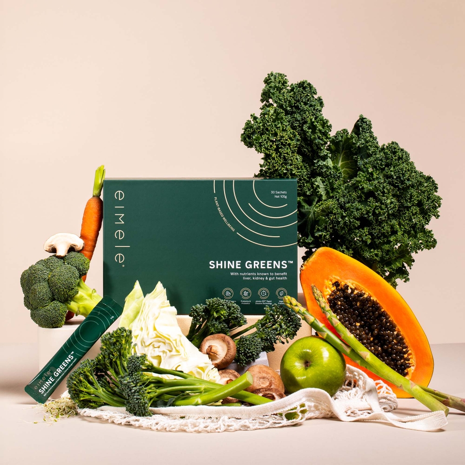 shine greens. travel pack.