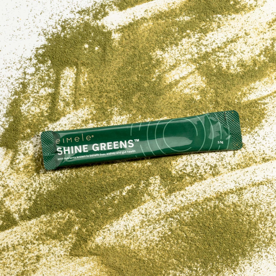 shine greens. travel pack.