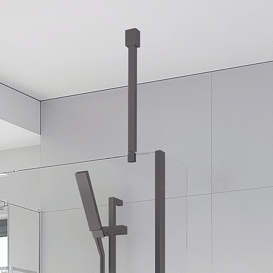 Walk In Shower Square Low Level Ceiling Brace Kit (500mm) Gunmetal
