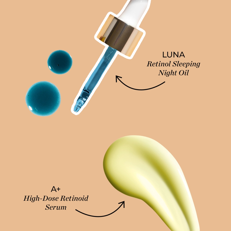 Sunday Riley A+ High Dose Retinol Serum and Luna Oil Travel Size Duo