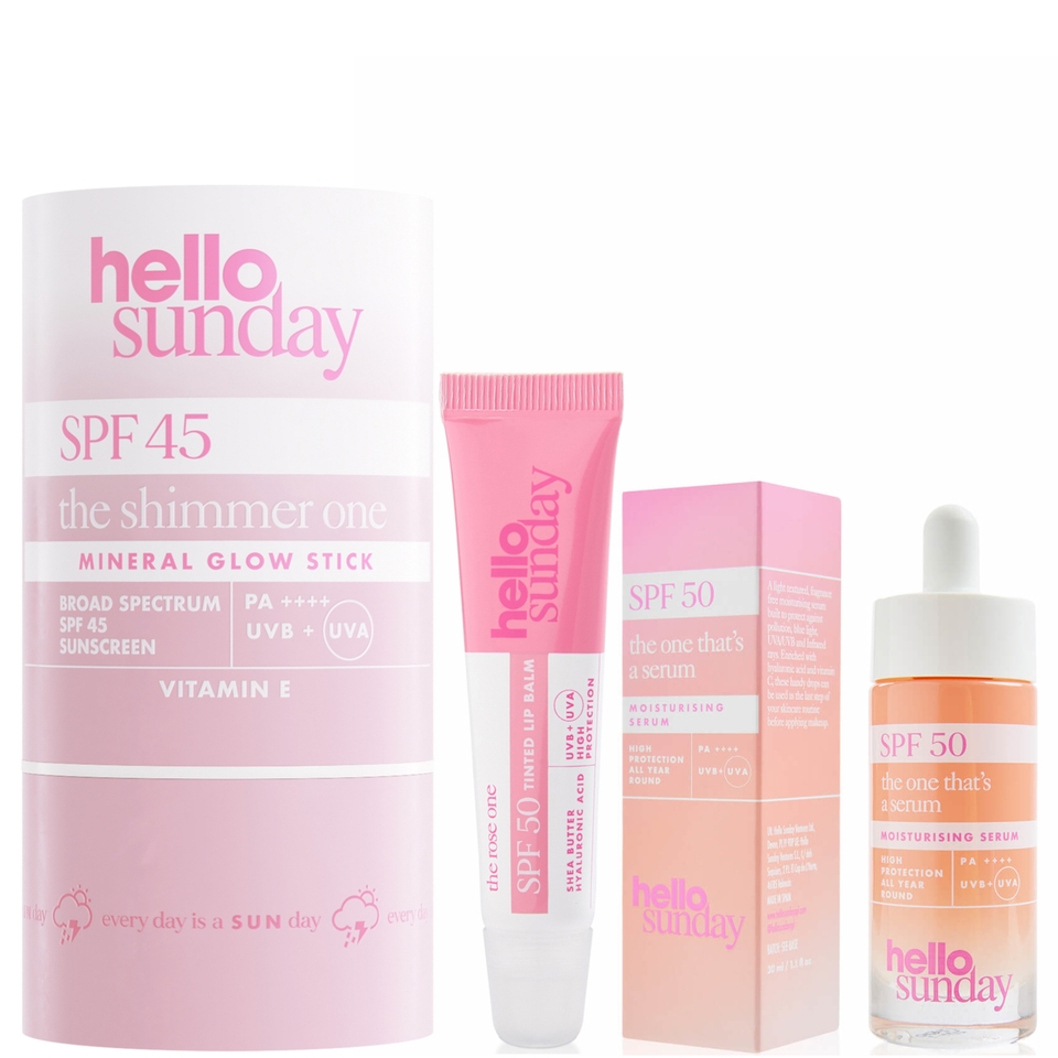 Hello Sunday The Shimmer One, The One That's a Serum and The Rose One Bundle