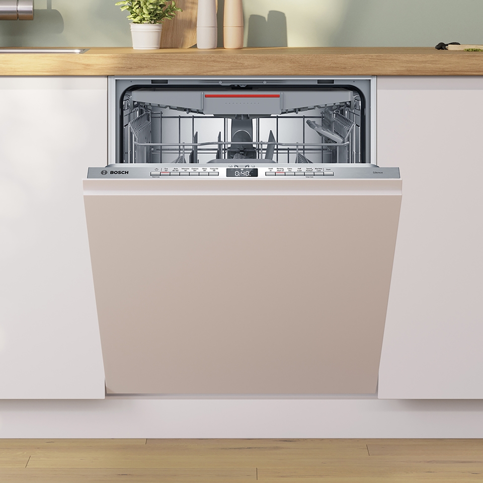 Bosch Series 4 SMV4HVX00G Wifi Connected Fully Integrated Standard Dishwasher - Stainless Steel Control Panel