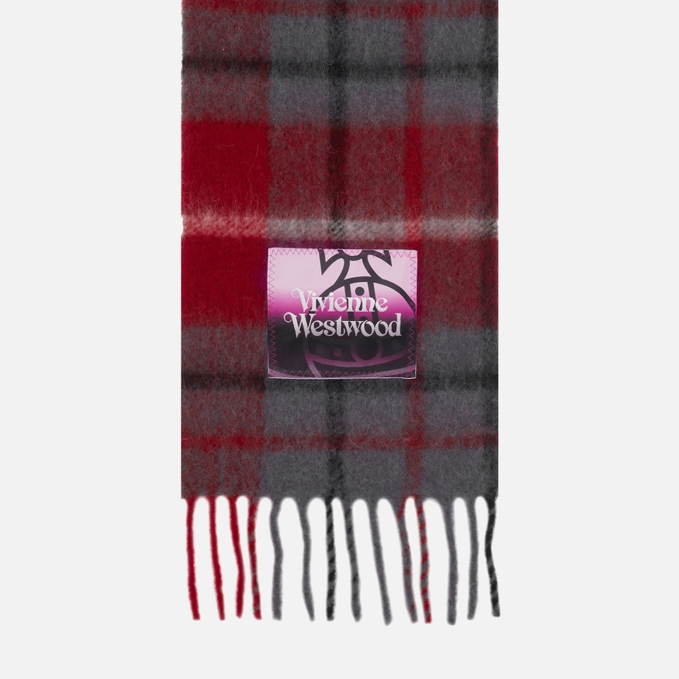 Vivienne Westwood Tartan Wool-Blend Scarf