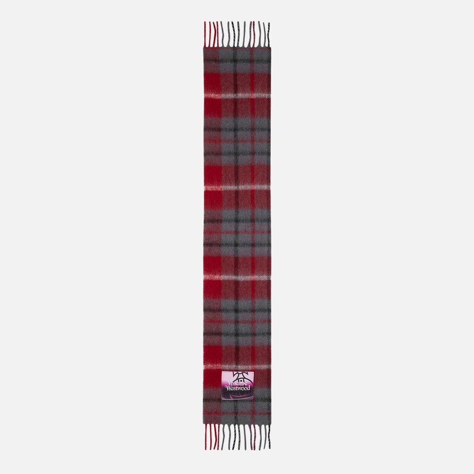 Vivienne Westwood Tartan Wool-Blend Scarf