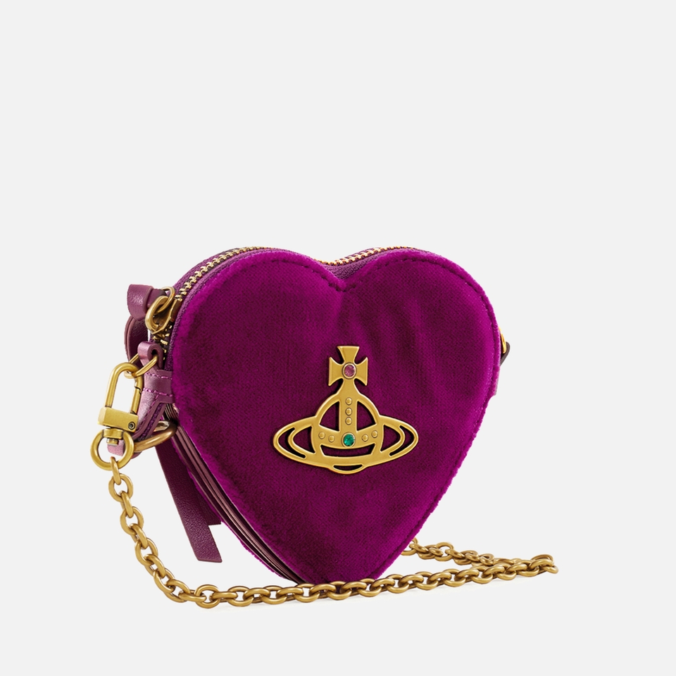 Vivienne Westwood Heart Velour Wristlet