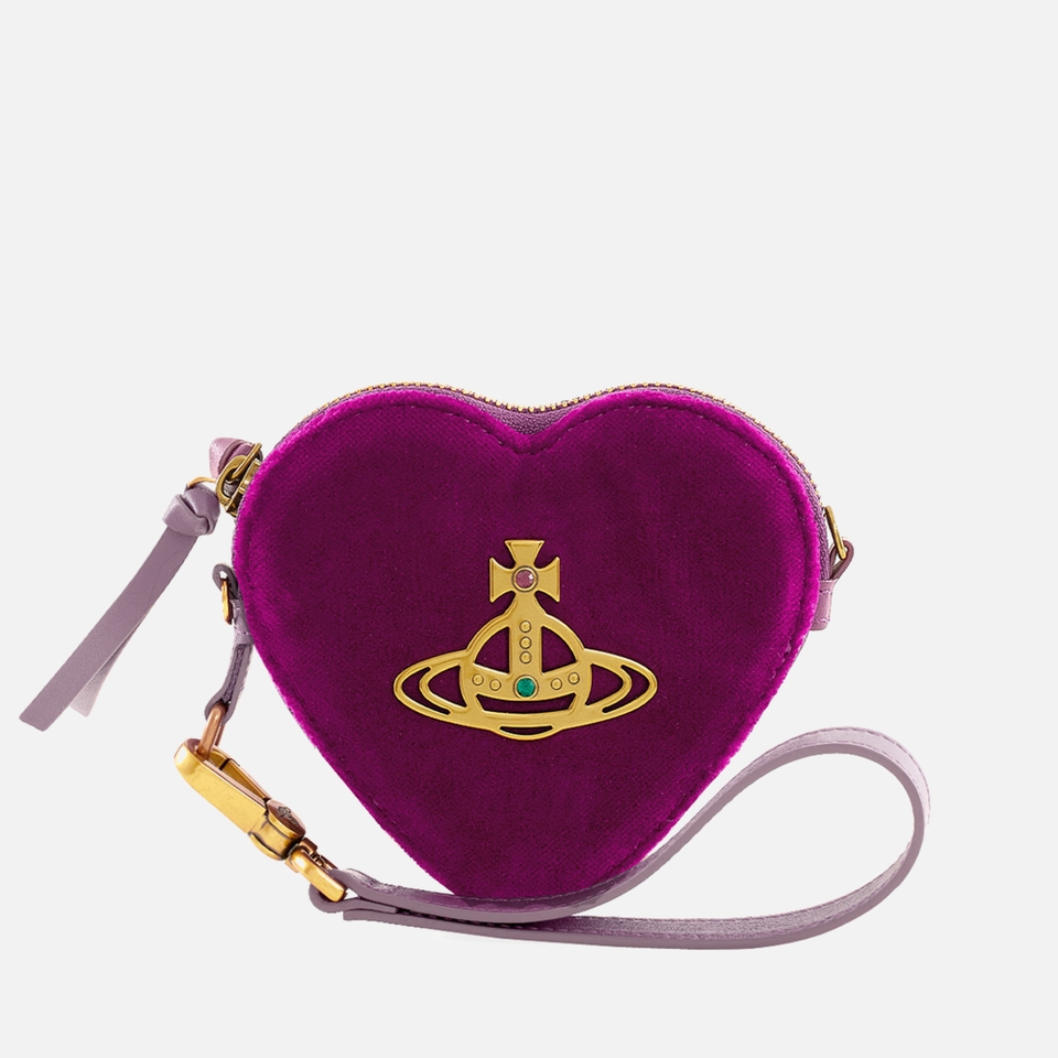 Vivienne Westwood Heart Velour Wristlet